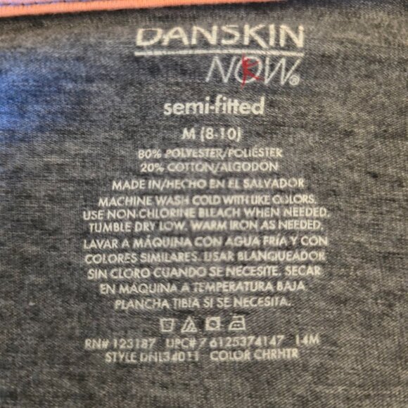 DANSKIN NOW SEMI-FITTED DRAP STYLE WATERFALL CARDIGAN WRAP SIZE MEDIUM GRAY - Picture 2 of 5